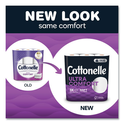Ultra Comfortcare Toilet Paper, Soft Tissue, Mega Rolls, Septic Safe, 2-ply, White, 284/roll, 6 Rolls/pack, 36 Rolls/carton