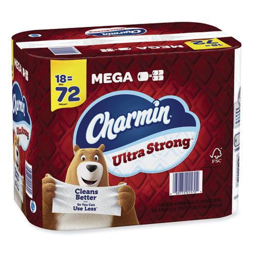 Ultra Strong Bathroom Tissue, Septic Safe, 2-ply, White, 242 Sheet/roll, 18/pack