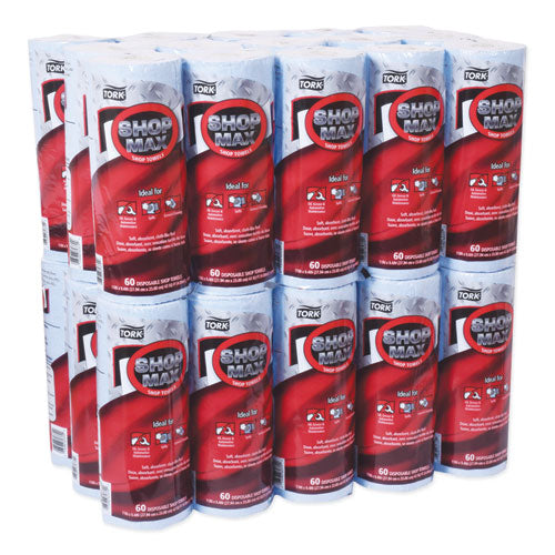 Advanced Shopmax Wiper 450, 11 X 9.4, Blue, 60/roll, 30 Rolls/carton