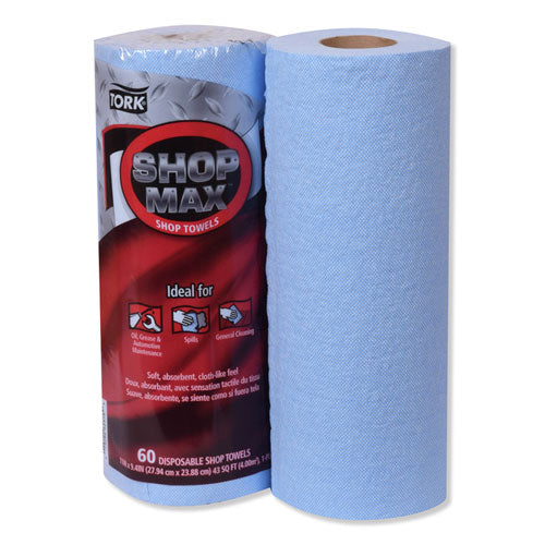 Advanced Shopmax Wiper 450, 11 X 9.4, Blue, 60/roll, 30 Rolls/carton