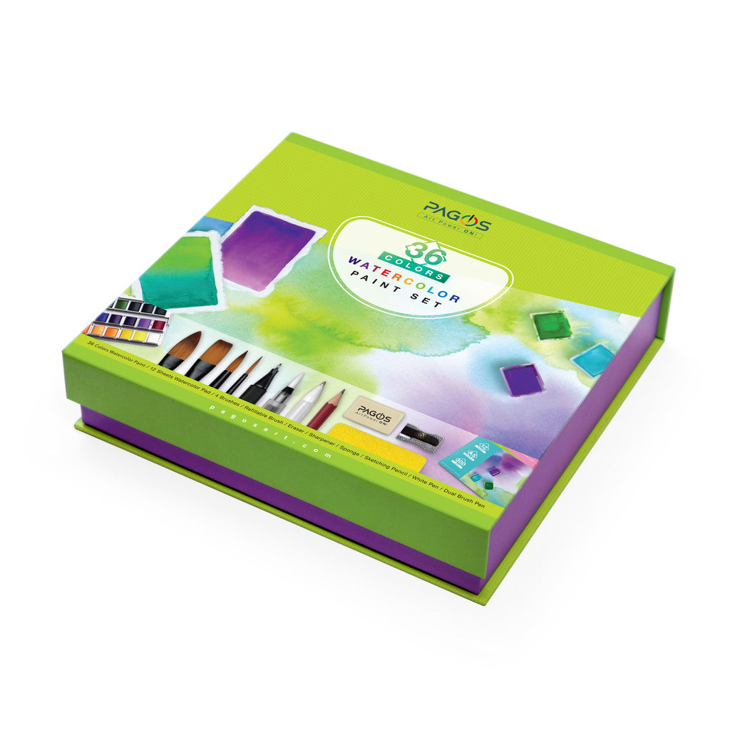 Pagos Artist Quality All-In-One Watercolor Set