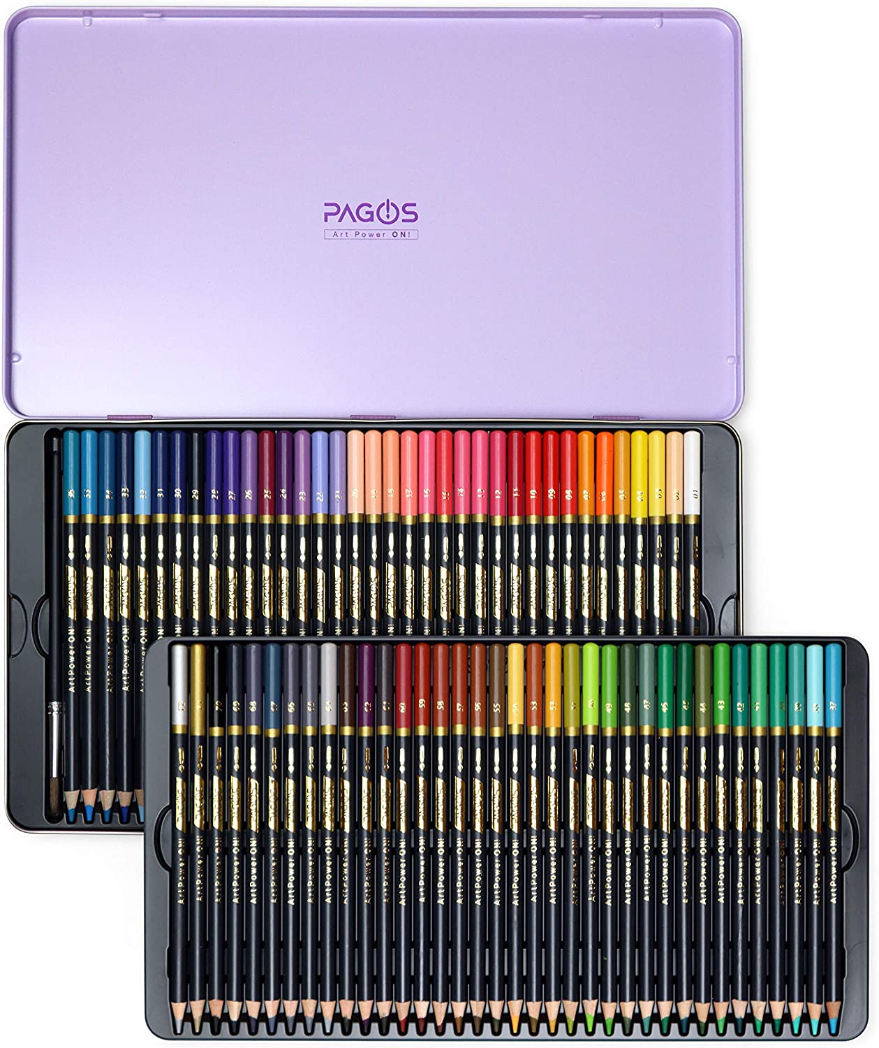 Watercolor Pencils 72 Pieces Set
