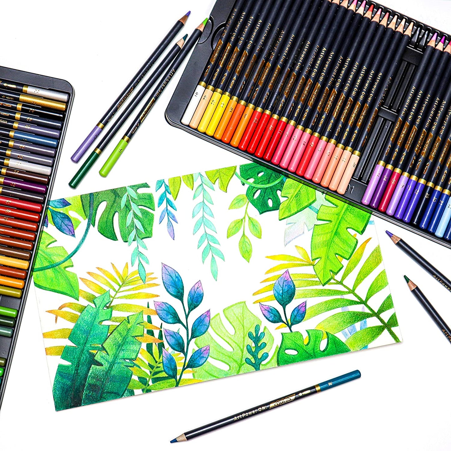Watercolor Pencils 72 Pieces Set