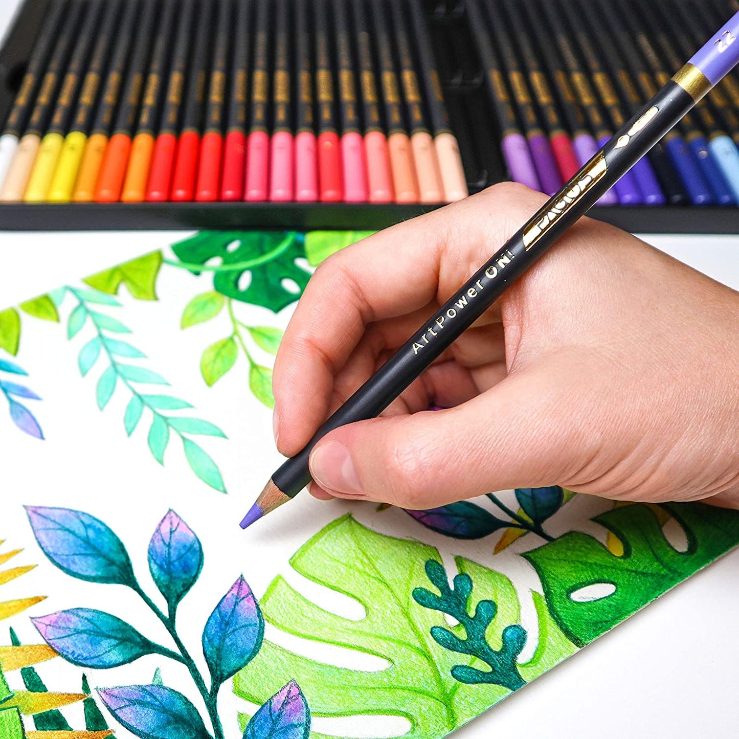 Watercolor Pencils 72 Pieces Set