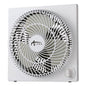 9" 3-speed Desktop Box Fan, Plastic, White