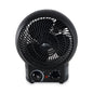 Heater Fan, 1,500 W, 8.25 X 4.37 X 9.5, Black