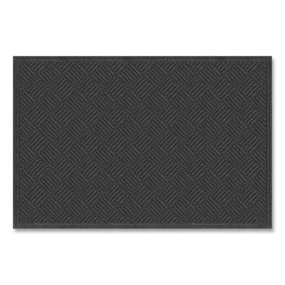 Ecomat Crosshatch Entry Mat, 48 X 27, Charcoal