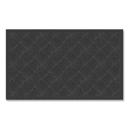 Ecomat Crosshatch Entry Mat, 36 X 60, Charcoal