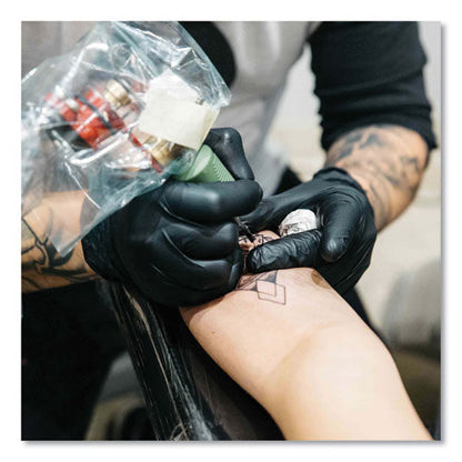 Nitrile Exam Gloves, Powder-free, 3 Mil, X-large, Black, 100/box, 10 Boxes/carton