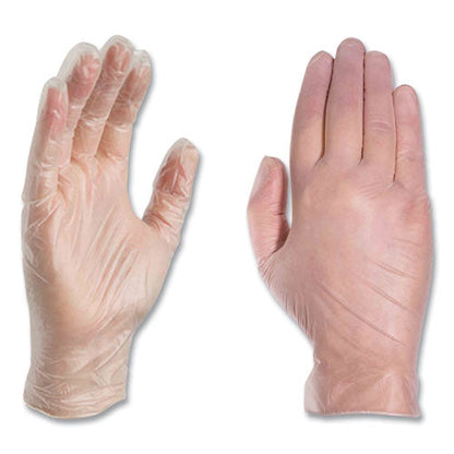 Industrial Vinyl Gloves, Powder-free, 3 Mil, Small, Clear, 100/box, 10 Boxes/carton