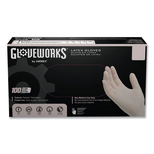 Latex Disposable Gloves, Powder-free, 4 Mil, Large, Ivory, 100 Gloves/box, 10 Boxes/carton