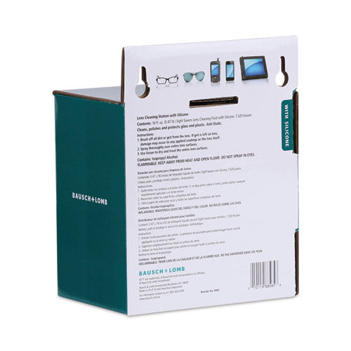 Sight Savers Lens Cleaning Station, 16 Oz Plastic Bottle, 6.5 X 4.75, 1,520 Tissues/box