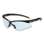 Adversary Optical Safety Glasses, Scratch-resistant, Light Blue Lens, Black Frame