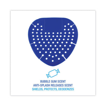 Urinal Screen, Bubblegum Scent, 3.5 Oz, Blue, Dozen