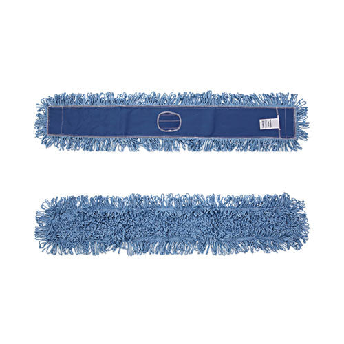 Dust Mop Head, Cotton/synthetic Blend, 48" X 5", Blue