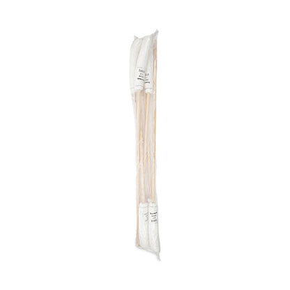 Handle/deck Mops, #16 White Rayon Head, 48" Natural Wood Handle