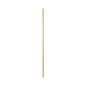 Threaded End Broom Handle, Lacquered Hardwood, 0.94" Dia X 54", Natural