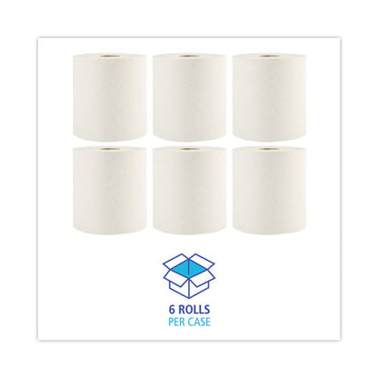 Boardwalk Green Universal Roll Towels, 1-ply, 8" X 800 Ft, Natural, 6 Rolls/carton