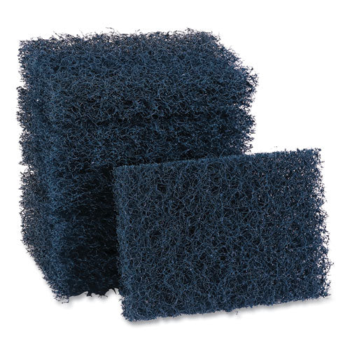 Extra Heavy-duty Scour Pad, 3.5 X 5, Dark Blue, 20/carton