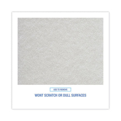 Light Duty Scour Pad, White, 6 X 9, White, 20/carton