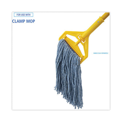 Mop Head, Standard Head, Cotton/synthetic Fiber, Cut-end, #16., Blue