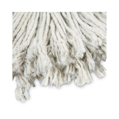 Cut-end Wet Mop Head, Cotton, No. 24, White 12/carton