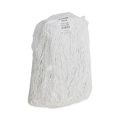 Premium Cut-end Wet Mop Heads, Rayon, 16oz, White, 12/carton