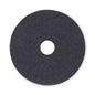 Stripping Floor Pads, 17" Diameter, Black, 5/carton