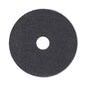 High Performance Stripping Floor Pads, 17" Diameter, Black, 5/carton