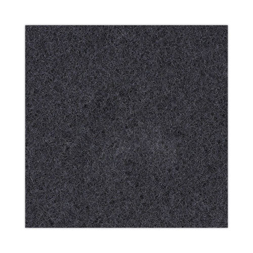 Stripping Floor Pads, 19" Diameter, Black, 5/carton