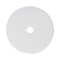 Polishing Floor Pads, 24" Diameter, White, 5/carton