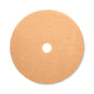 Burnishing Floor Pads, 27" Diameter, Tan, 5/carton