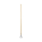 Spring Grip Metal Head Mop Handle For Most Mop Heads, Wood, 60", Natural