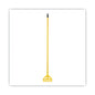 Quick Change Side-latch Plastic Mop Head Handle, 60" Aluminum Handle, Yellow