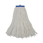 Cut-end Lie-flat Wet Mop Head, Rayon, 16oz, White