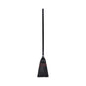 Flag Tipped Poly Lobby Brooms, Flag Tipped Poly Bristles, 38" Overall Length, Natural/black, 12/carton