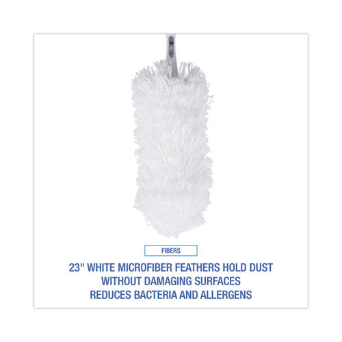Microfeather Duster, Microfiber Feathers, Washable, 23", White
