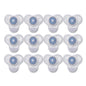 Urinal Screen With Non-para Cleaner Block, Green Apple Scent, 3.25 Oz, Blue/white, 12/box
