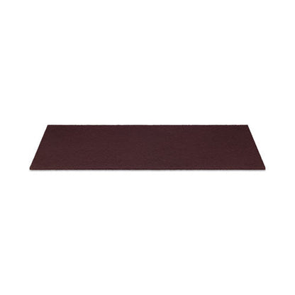 Deep Scrub Pads, 28 X 14, Maroon, 10/carton