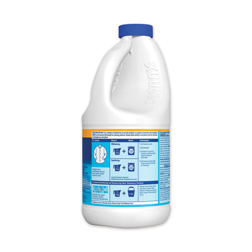 Regular Bleach With Cloromax Technology, 43 Oz Bottle, 6/carton