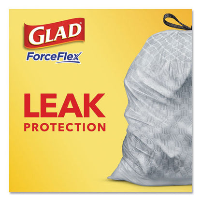 Odorshield Tall Kitchen Drawstring Bags, 13 Gal, 0.78 Mil, 24" X 27.38", White, 40 Bags/box, 6 Boxes/carton