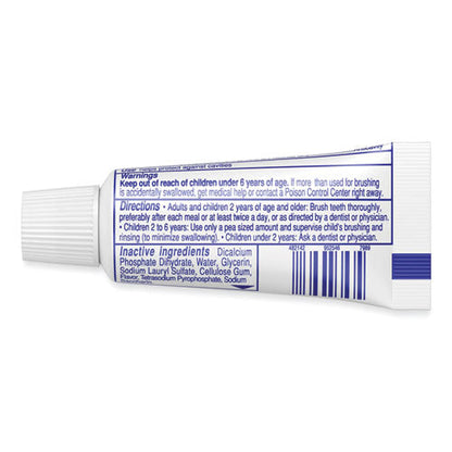 Toothpaste, Personal Size, 0.85 Oz Tube, Unboxed, 240/carton