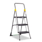 Commercial 3-step Folding Stool, 300 Lb Capacity, 20.5 X 32.63 X 52.13, Gray