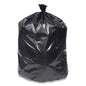 High-density Can Liners, 56 Gal, 16 To 20 Mic, 43" X 48", Black, 25 Bags/roll, 8 Rolls/carton