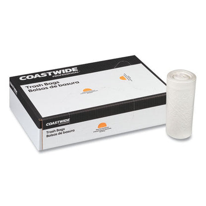 Linear Low-density Can Liners, 56 Gal, 1.1 Mil, 43" X 47", Clear, 100/carton