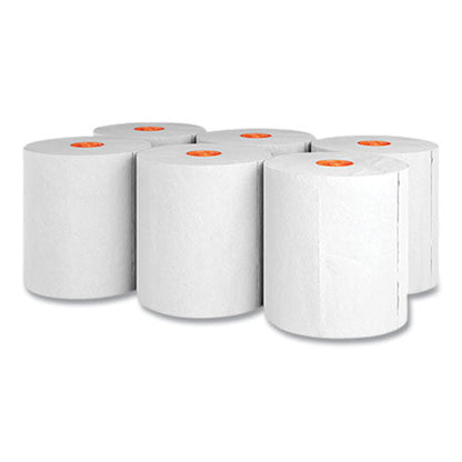 J-series Hardwound Paper Towels, 1-ply, 8" X 800 Ft, White, 6 Rolls/carton