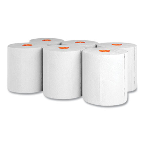 Recycled J-series Hardwound Paper Towels, 1-ply, 8 X 800 Ft, White, 6 Rolls/carton