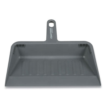 Heavy Duty Dustpan, 11.9 X 10.8, Plastic, Gray