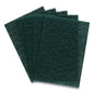 Heavy Duty Scouring Pads, Green, 12/pack