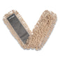 Cut-end Dust Mop Head, Cotton, 48 X 5, White